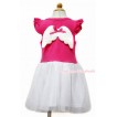 Little White Wing with Hot Pink White Pearl Party Dress & Light Pink Minnie Print PD044-3 